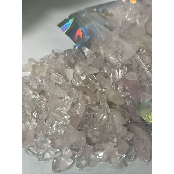 ✨Clear and Rose Quartz Chips - Picture 5 of 7